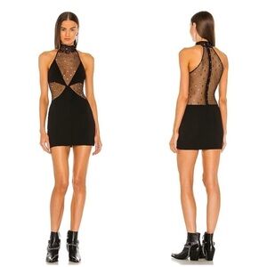 Dundas x Revolve Joey Mini Dress in Black XS